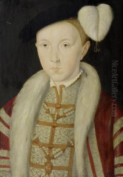 Portrait Of Prince Edward Vi Oil Painting by William Scrots