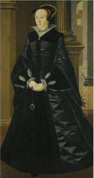 Portrait Of A Lady, Probably Lady Margaret Douglas (1515-1578) Oil Painting by William Scrots