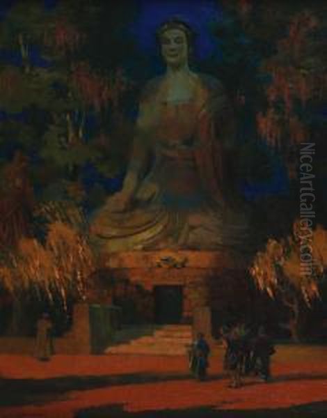 The Shrine Oil Painting by Taber Sears