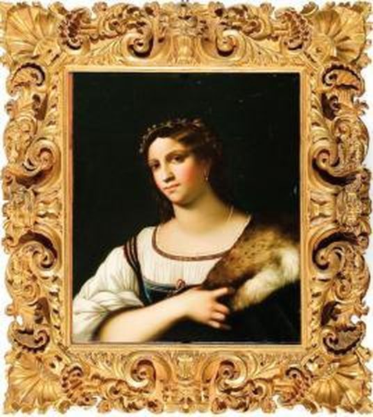 Gia Ritenuto Di Raffaello Oggi Agli Uffizi ; Ritratto Di Donna Oil Painting by Sebastiano Del Piombo