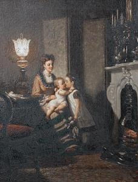 La Jeune Mere Oil Painting by Pieter-Willem Sebes