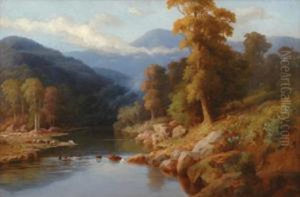 River's End, Beechworth Oil Painting by Walter Seehusen