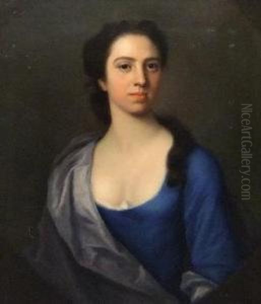 Portrait Of A Lady Oil Painting by Enoch Seeman