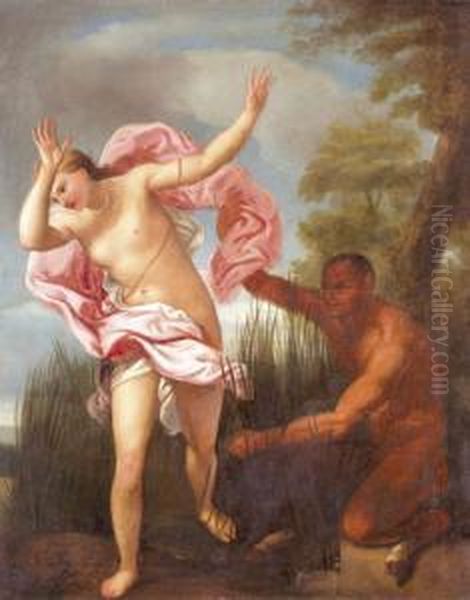 Pan Es Syrinx Oil Painting by Giovanni Segala