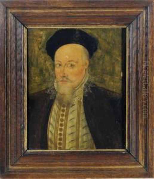 Portrait Of Robert Dudley, Earl Of Leicester Oil Painting by Sir William Segar