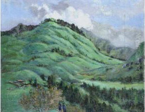 Paysage Vallonne Oil Painting by Alexandre Sege