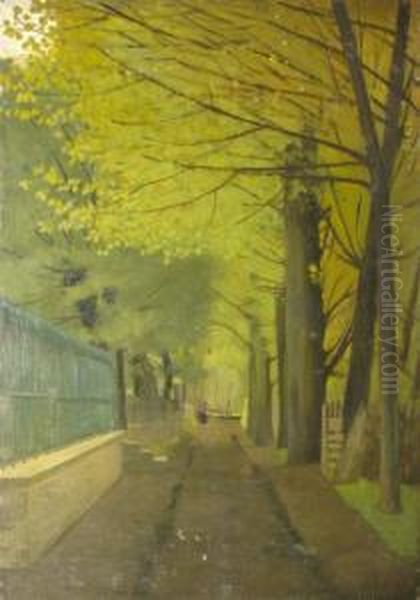 Allee D'arbres Oil Painting by A. Seguin