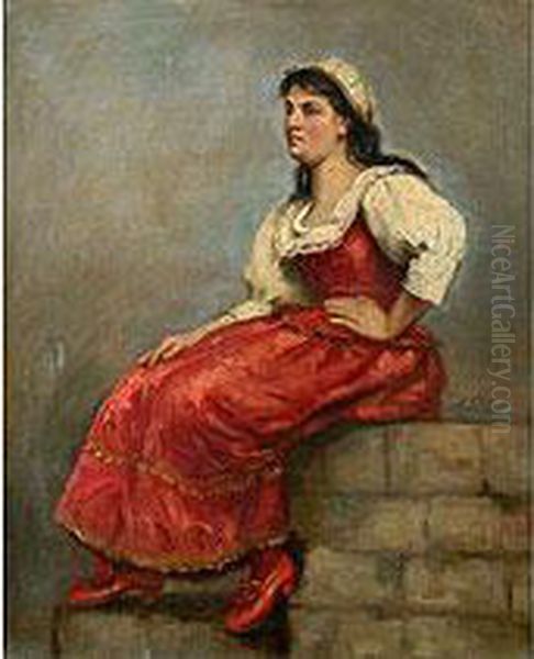 Junge Italienerin Oil Painting by Alfred Seifert