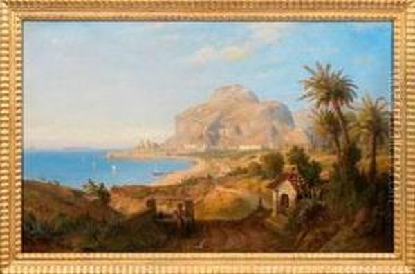 Kapelle Bei Palermo Oil Painting by Carl Friedrich Seiffert