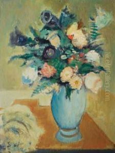 Blumenstraus Oil Painting by Richard Seiffert-Wattenberg