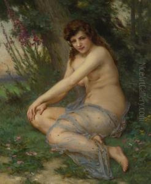 In The Forest Oil Painting by Guillaume Seignac