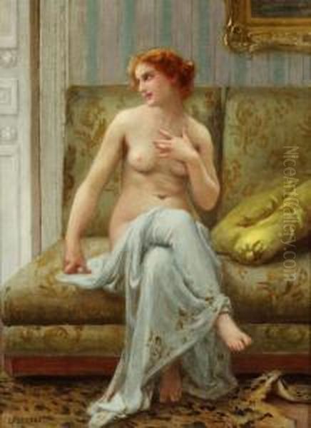 La Pose Du Modele Oil Painting by Guillaume Seignac