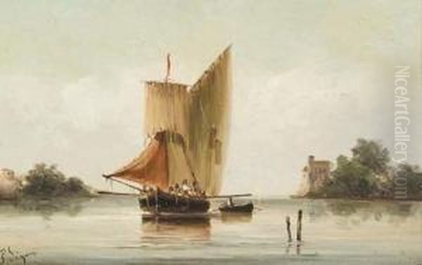 Bateau Dans Un Baie Oil Painting by Paul Seignon