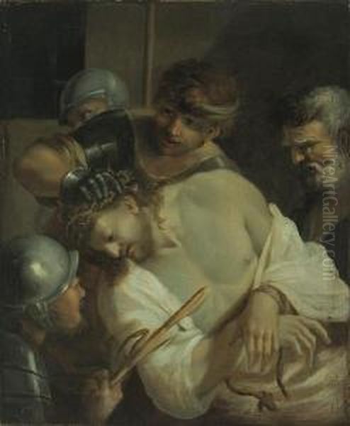 Christ Crowned With Thorns Oil Painting by Daniel Seiter