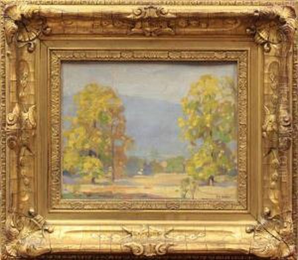 Blue And Gold Oil Painting by Henry Bill Selden