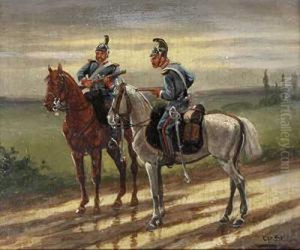 Die Morgenpatrouille Oil Painting by Christian Ii Sell