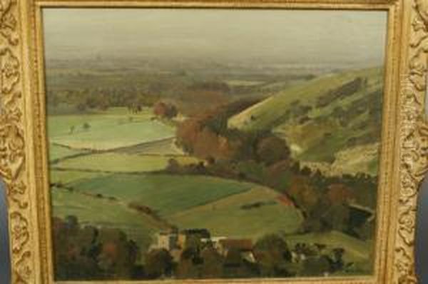 Sussex Downs Oil Painting by John Seller