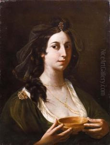 La Maga Circe Oil Painting by Giovanni Giacomo Sementi