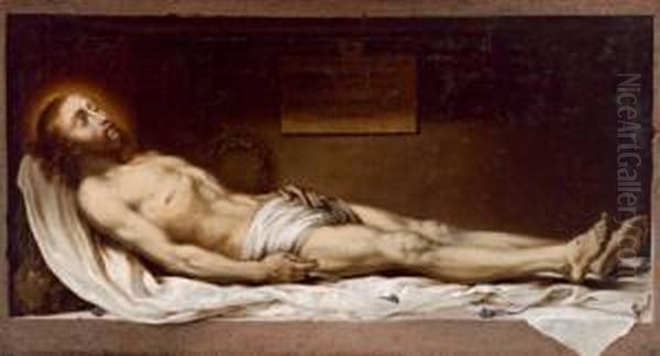 Seguace Il Cristo Morto Oil Painting by Fra Semplice Da Verona