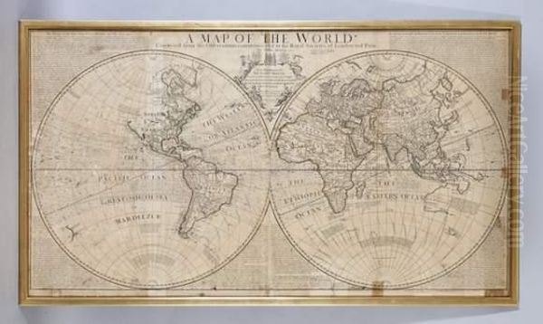 Carte Du Monde Oil Painting by John Senex