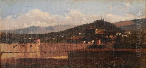 Veduta Di Portoferraio Oil Painting by Pietro Senno