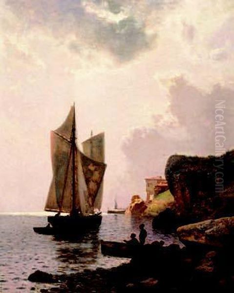 Marina Dell'elba Oil Painting by Pietro Senno