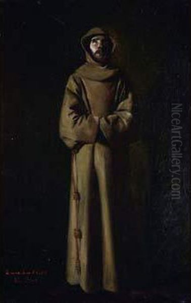 Saint Francois D'apres Zurbaran Oil Painting by Alexandre Seon