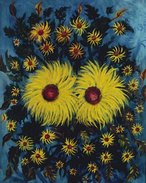 Deux Grandes Marguerites Oil Painting by Seraphine De Senlis