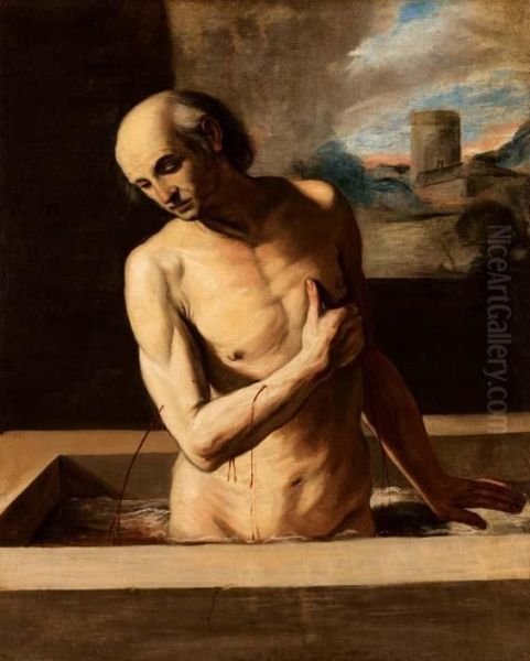 Seneca Oil Painting by Cristoforo Serra