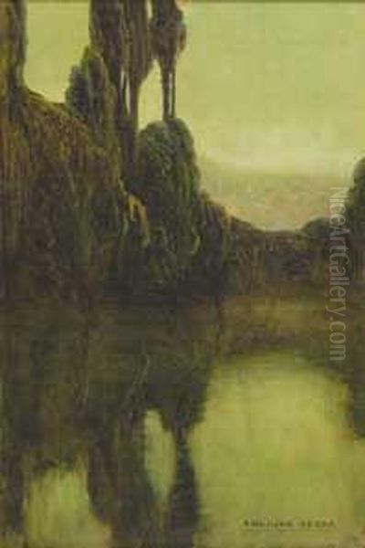 Paisaje Oil Painting by Enrique Serra y Auque