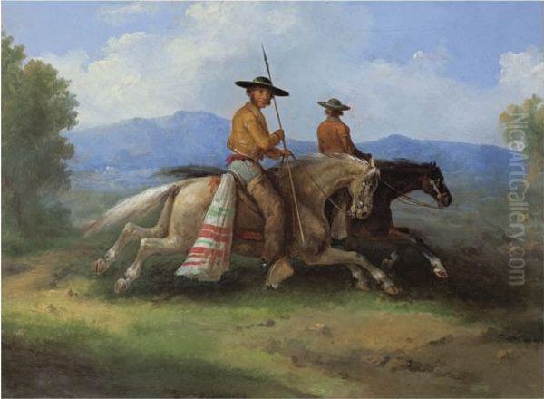 Chinacos Oil Painting by Manuel Serrano