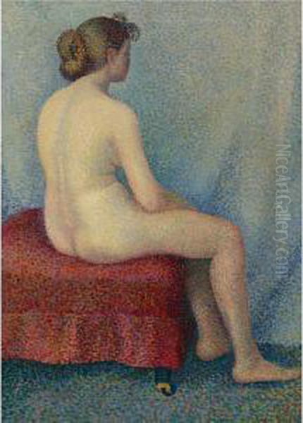 Jeune Fille Assise Oil Painting by Yvonne, Mme Mille Serruys