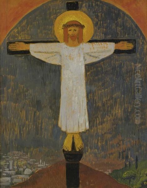 Le Christ Blanc Oil Painting by Paul Serusier