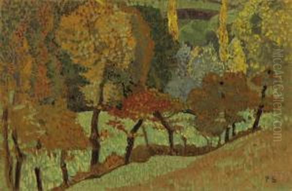 Arbres Le Long Du Ruisseau Oil Painting by Paul Serusier