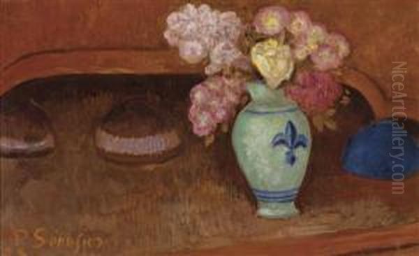 Les Roses Oil Painting by Paul Serusier