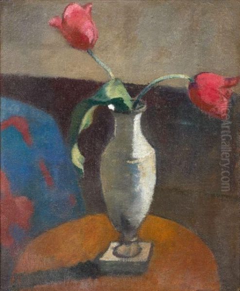 Natures Mortes Aux Fleurs Oil Painting by Paul Serusier