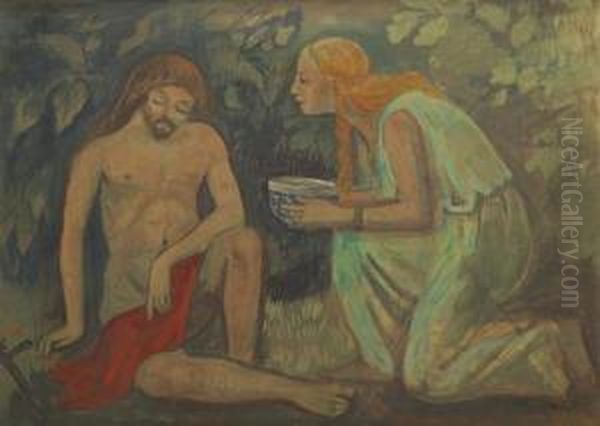 L Offrande Oil Painting by Paul Serusier