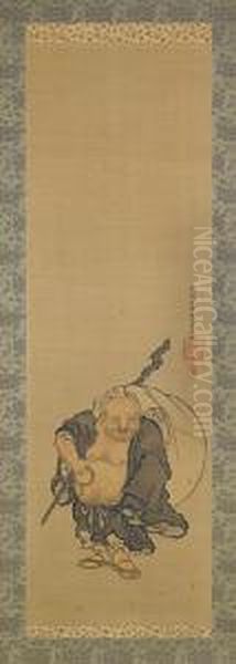 Kakejiku Oil Painting by Hasegawa Settei