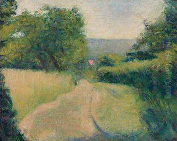 Le Chemin Creux Oil Painting by Georges Seurat