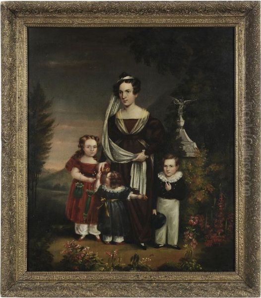 Portrait Of A Family Oil Painting by Samuel Haydon Sexton