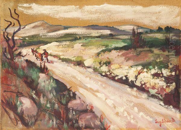 Route En Provence by Rene Seyssaud