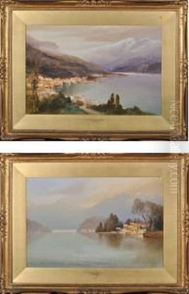 Gardonne Riviera, Lake Garda Oil Painting by John Shapland