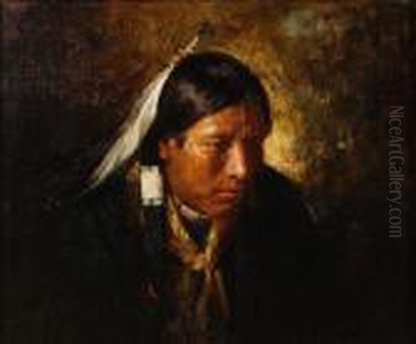 A Young Indian Man by Joseph Henry Sharp