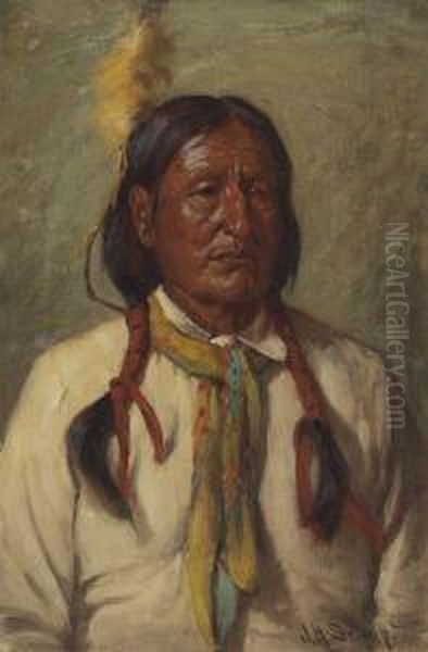 Chief Laban Little Wolf by Joseph Henry Sharp