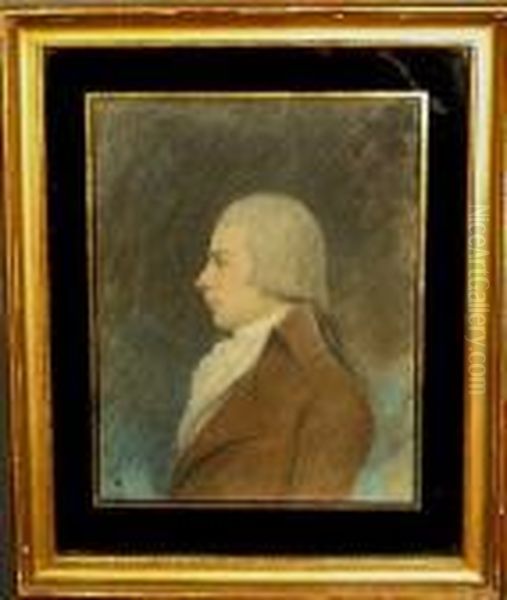 Pastel Portrait Of A Seated Gentleman Oil Painting by James I Sharples