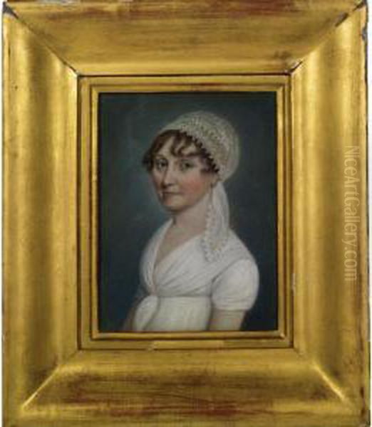 Portrait Of Mary Pixton Oil Painting by James I Sharples