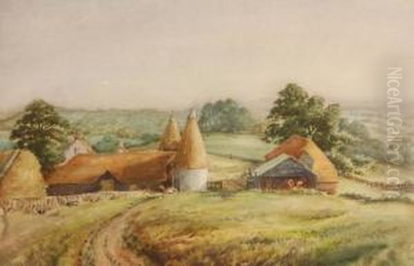 Agmerhurst Farm, Battle, Sussex Oil Painting by Rolinda Sharples