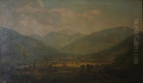 Landscape Oil Painting by Annie Cornelia, Anna Shaw