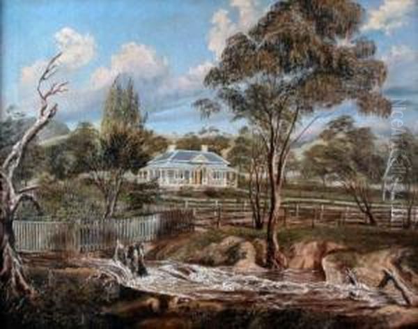 Homestead Oil Painting by James Shaw