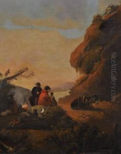 Gypsy Encampment Oil Painting by William Joseph Shayer